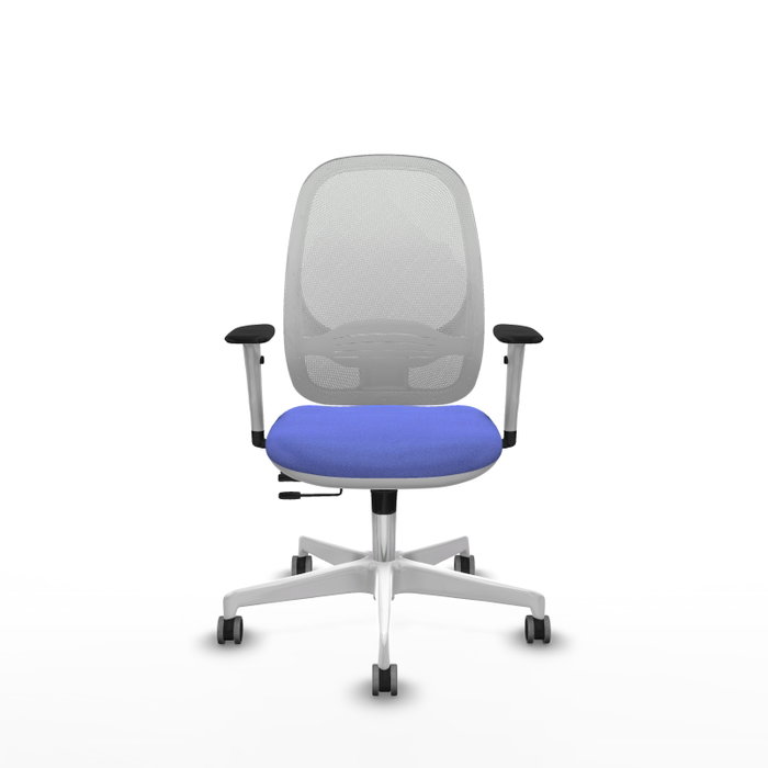 PIQUERAS Y CRESPO Silla de oficina Cilanco con mecanismo Sincro/Traslack Azul claro y Blanco PIQUERAS Y CRESPO Silla de oficina Cilanco con mecanismo Sincro/Traslack Azul claro y Blanco