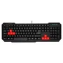 TECLADO MARS GAMING MAK0 - RATIO DE RESPUESTA ULTRA RÁPIDO - ANTI-GHOSTING - TECLAS GAMING ROJAS - USB - CABLE 1.47M