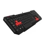 TECLADO MARS GAMING MAK0 - RATIO DE RESPUESTA ULTRA RÁPIDO - ANTI-GHOSTING - TECLAS GAMING ROJAS - USB - CABLE 1.47M