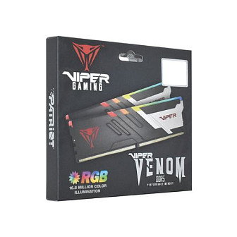 Patriot Viper Venom RGB DDR5 PVVR532G640C32K - Kit 32 GB (2x 16 GB) 6400 MHz, DIMM 288-pin, Intel XMP Ready, Negro