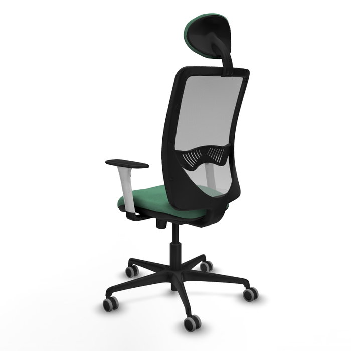 PIQUERAS Y CRESPO Silla de oficina Zulema Verde esmeralda y Gris