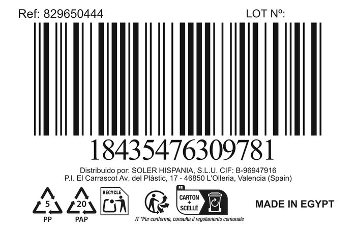 La Mediterranea Set 6 Tazas de Cafe con Plato 100ml Ø6.8x6.5 cm (4 Cajas)