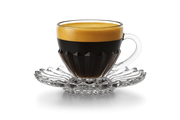 La Mediterranea Set 6 Tazas de Cafe con Plato 100ml Ø6.8x6.5 cm (4 Cajas)