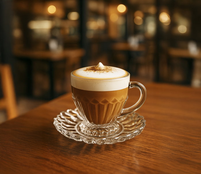 La Mediterranea Set 6 Tazas de Cafe con Plato 100ml Ø6.8x6.5 cm (4 Cajas)