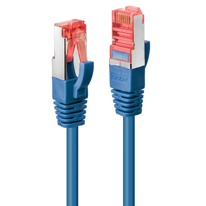 Lindy 47717 Cable de Red Cat6 S/FTP (S-STP) Azul 1 m, RJ45 Macho - Macho, 10/100/1000Base-T
