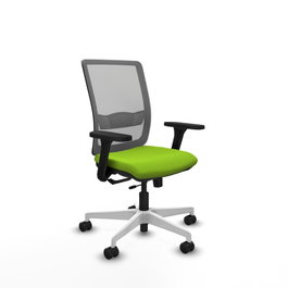 PIQUERAS Y CRESPO Silla de oficina Haches con mecanismo Sincro/Traslack Pistacho y Gris