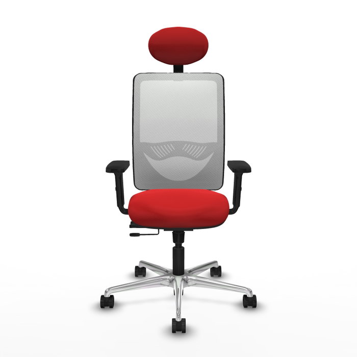PIQUERAS Y CRESPO Silla de oficina Zulema con mecanismo Sincro/Traslack Rojo y Blanco PIQUERAS Y CRESPO Silla de oficina Zulema con mecanismo Sincro/Traslack Rojo y Blanco