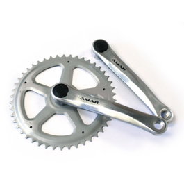 Mijnenpieper Bielas Aluminio 170mm Plato Acero 1/2x3/32 Eje Cuadrado ISO