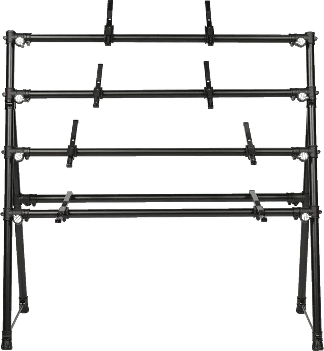 QUIKLOK Soporte Para Teclado De 4 Niveles Negro De Suelo Con Dimensiones 1380mm Altura x 1380mm Anchura x 650mm Profundidad