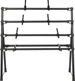 QUIKLOK Soporte Para Teclado De 4 Niveles Negro De Suelo Con Dimensiones 1380mm Altura x 1380mm Anchura x 650mm Profundidad