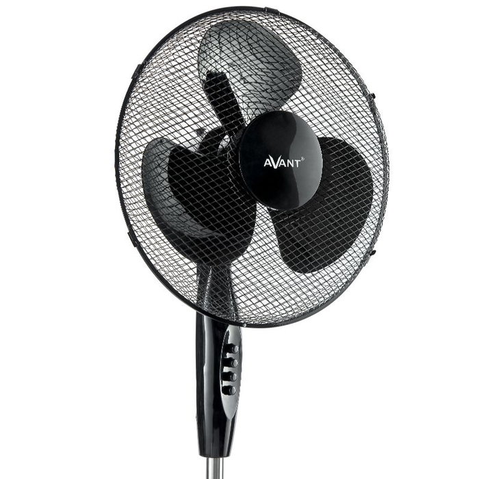 AVANT VENTILADOR DE PIE BLACK EDITION, 16", 45W, 40CM, BASE RED - AVANT