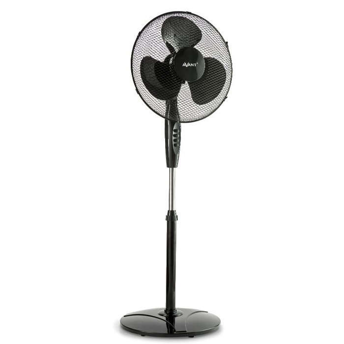 AVANT VENTILADOR DE PIE BLACK EDITION, 16", 45W, 40CM, BASE RED - AVANT