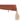 DKD Home Decor Cojín de Algodón Reciclado con Flecos Terracota
