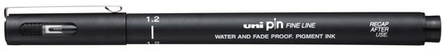 Rotulador Calibrado Uni-Ball Pin 1,2 Mm Negro (Set de 12) Rotulador Calibrado Uni-Ball Pin 1,2 Mm Negro (Set de 12)