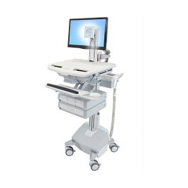 Ergotron StyleView Carro multimedia con articulación LCD y 4 cajones