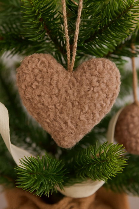 Aberto Design Set de adornos navideños Marrón 3 piezas