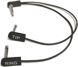 EBS Cable Audio Jack Stereo-Jack Mono (X2) - 30 Cm