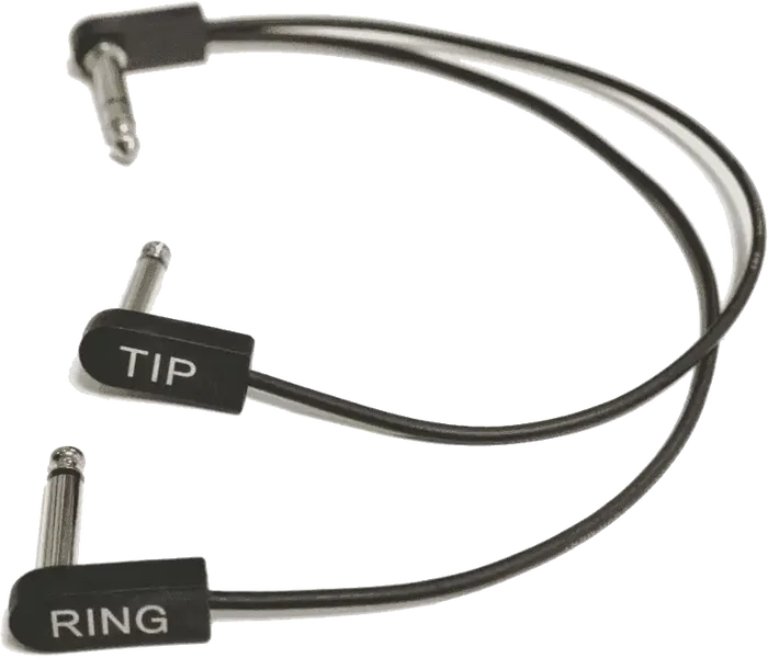 EBS Cable Audio Jack Stereo-Jack Mono (X2) - 30 Cm