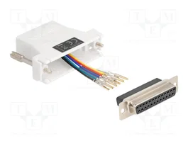 DeLOCK 67098 Adaptador D-Sub 25 hembra a RJ12 hembra Blanco