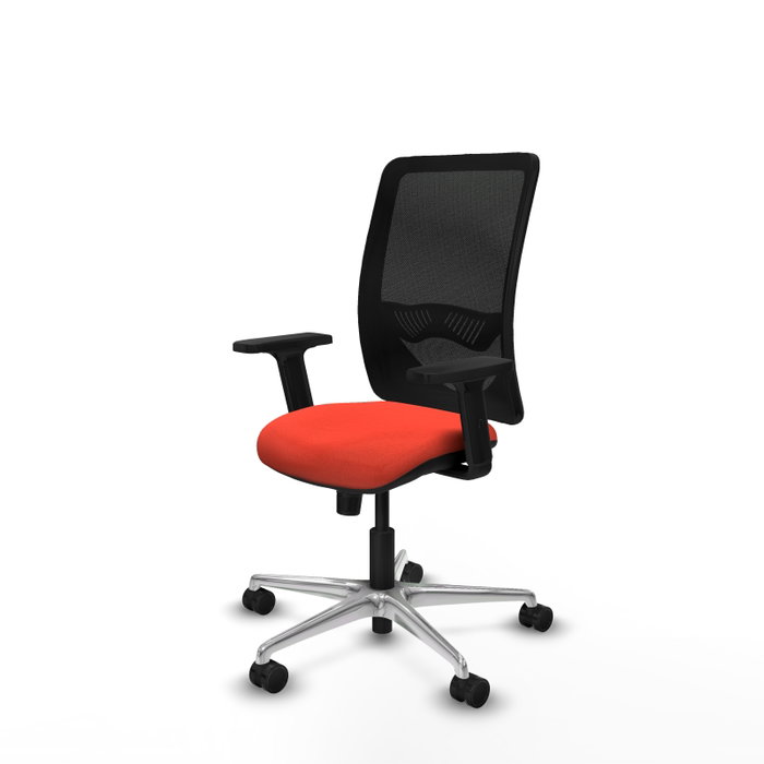 PIQUERAS Y CRESPO Silla de oficina Zulema con mecanismo Sincro, naranja oscuro y negro PIQUERAS Y CRESPO Silla de oficina Zulema con mecanismo Sincro, naranja oscuro y negro