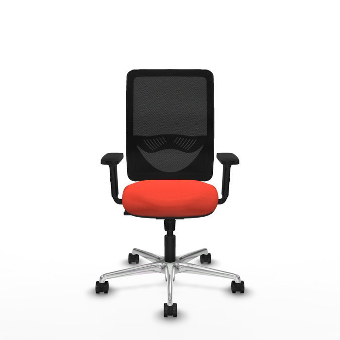 PIQUERAS Y CRESPO Silla de oficina Zulema con mecanismo Sincro, naranja oscuro y negro PIQUERAS Y CRESPO Silla de oficina Zulema con mecanismo Sincro, naranja oscuro y negro