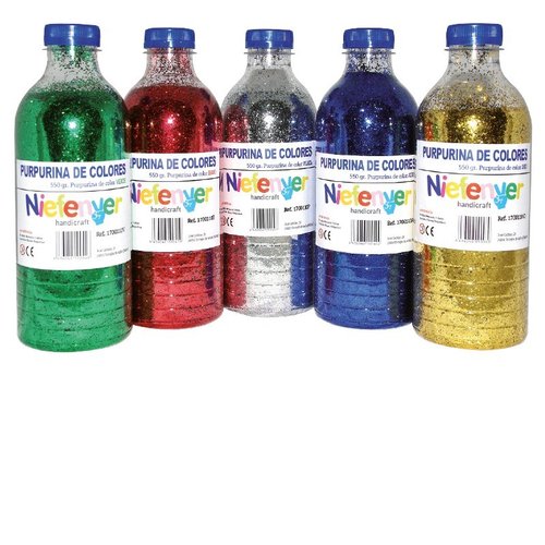 Purpurina Niefenver Botella 550G Verde Purpurina Niefenver Botella 550G Verde