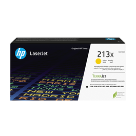 HP Cartucho de Tóner Original TerraJet 213X Color Amarillo, 6000 páginas, para LaserJet Enterprise 5700/5800/6700/6701/6800/6801 y Flow 6800