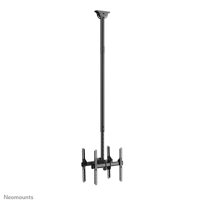 Neomounts NS-EP100BLACK Barra de extensión de acero negro 100 cm, para soporte de techo/brazo de monitor, amplía altura a 107.5 cm