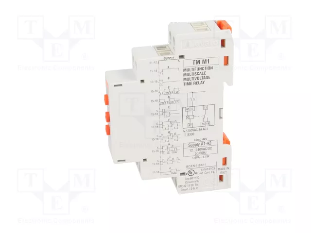 LOVATO ELECTRIC Relé de tiempo TM 1÷10 días SPDT 250VAC/8A LOVATO ELECTRIC Relé de tiempo TM 1÷10 días SPDT 250VAC/8A