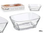 Vivalto Bol Alargado Vidrio Transparente 350 ml 14.3x5.5x10.5 cm (Set de 24)