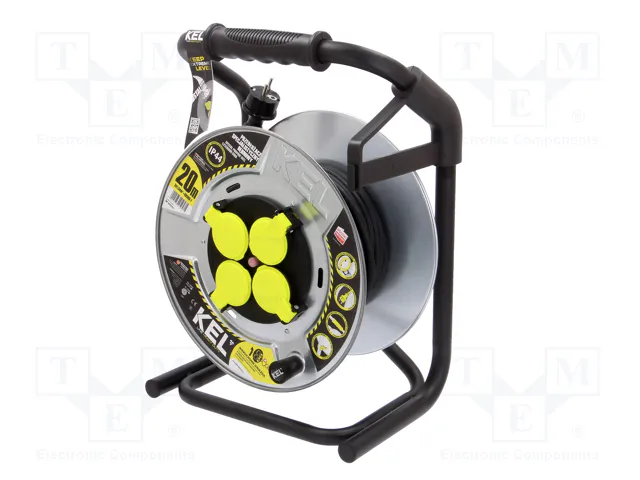 KEL Prolongador de alimentación H05RR-F 3G1,5mm2 20m Negro KEL Prolongador de alimentación H05RR-F 3G1,5mm2 20m Negro