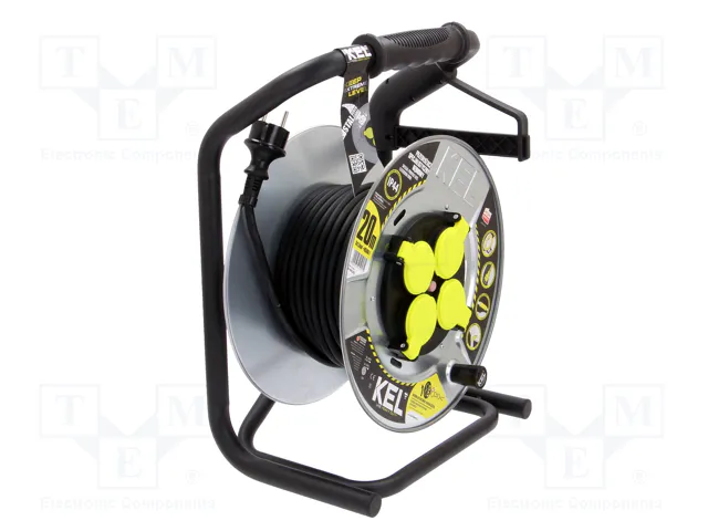 KEL Prolongador de alimentación H05RR-F 3G1,5mm2 20m Negro KEL Prolongador de alimentación H05RR-F 3G1,5mm2 20m Negro
