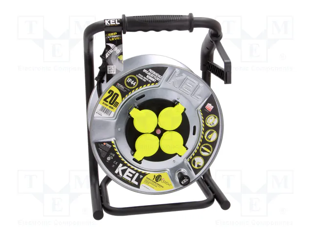 KEL Prolongador de alimentación H05RR-F 3G1,5mm2 20m Negro KEL Prolongador de alimentación H05RR-F 3G1,5mm2 20m Negro