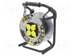 KEL Prolongador de alimentación H05RR-F 3G1,5mm2 20m Negro