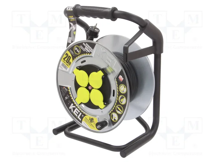 KEL Prolongador de alimentación H05RR-F 3G1,5mm2 20m Negro KEL Prolongador de alimentación H05RR-F 3G1,5mm2 20m Negro
