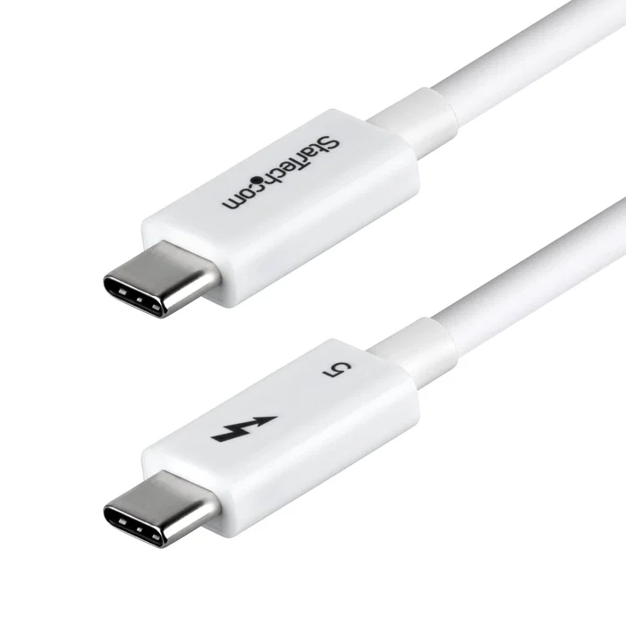 StarTech.com Cable Thunderbolt 5 Certificado 50cm 120Gbps Blanco StarTech.com Cable Thunderbolt 5 Certificado 50cm 120Gbps Blanco
