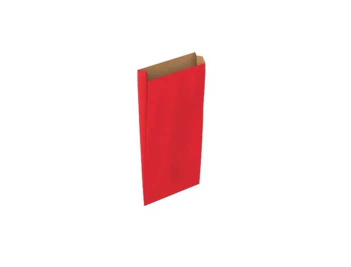 Basika Sobre Kraft Rojo XXS Fuelle 100x200x30 mm Paquete 25 Unidades