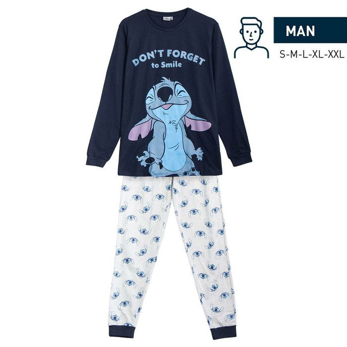 Cerdá Pijama Largo Single Jersey Stitch Azul L Cerdá Pijama Largo Single Jersey Stitch Azul L