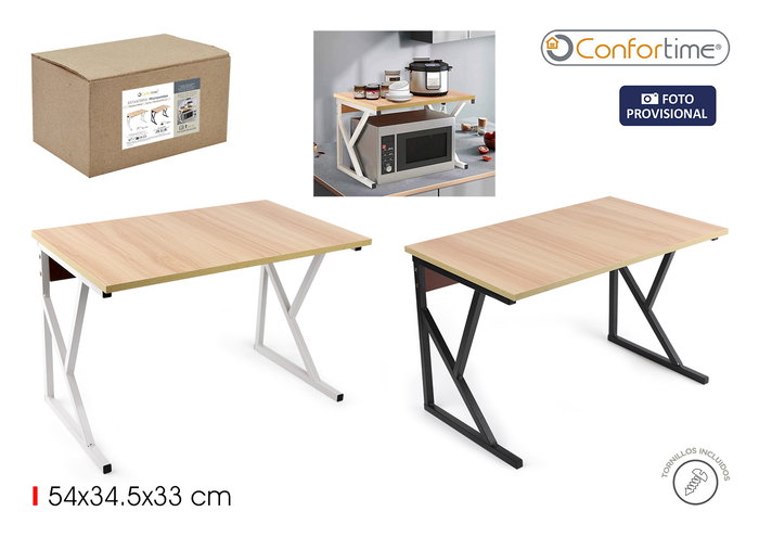 Confortime Estanteria Microondas Madera-Met 36,6 cm x 5,8 cm x 57,1 cm (2 Unidades) Confortime Estanteria Microondas Madera-Met 36,6 cm x 5,8 cm x 57,1 cm (2 Unidades)