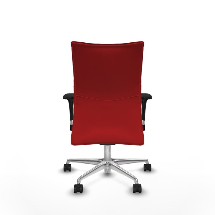 PIQUERAS Y CRESPO Silla Albacete Confidente Rojo con Mecanismo Sincro y Base de Aluminio PIQUERAS Y CRESPO Silla Albacete Confidente Rojo con Mecanismo Sincro y Base de Aluminio