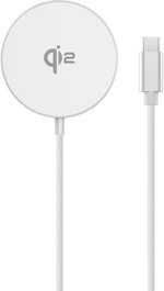 eSTUFF Cargador inalámbrico magnético QI2 15W para iPhone 12-16 MagSafe y smartphones Android con cable USB-C