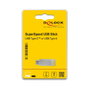 DeLOCK USB 3.2 Gen 1 USB-C + USB-A Lápiz de Memoria 32GB Carcasa de Metal Plateado