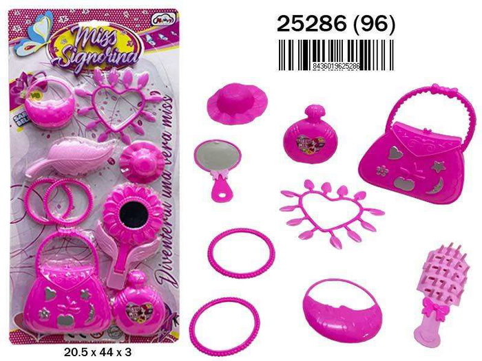 Rama Kit de Accesorios de Belleza y Bolso para Niñas 20.5x44x3 cm con Instrucciones Multilingüe