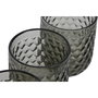 DKD Home Decor Set de 6 Vasos de Cristal Gris Vintage Garbo 240ml