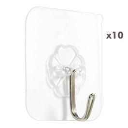 Je cherche une Idee JGO.10 Ganchos Adhesivos Transparentes