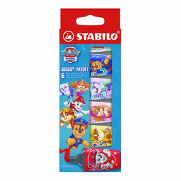Stabilo Boss Mini Patrulla Canina Estuche de 6 Rotuladores Fluorescentes Surtidos