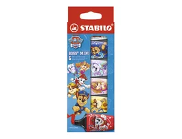 STABILO BOSS MINI Patrulla Canina Estuche de 6 unidades surtidas
