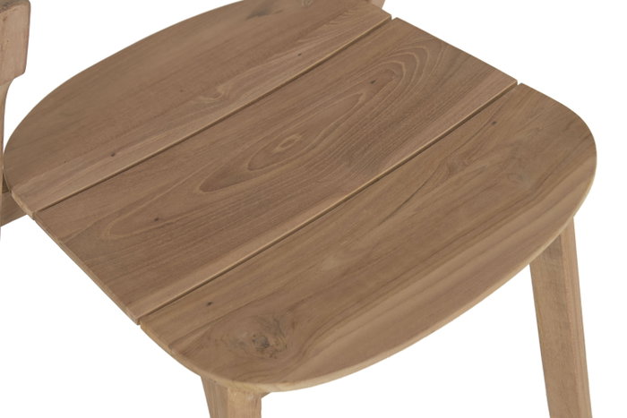 DKD Home Decor Silla de Teca Marrón