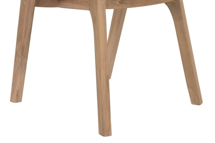 DKD Home Decor Silla de Teca Marrón