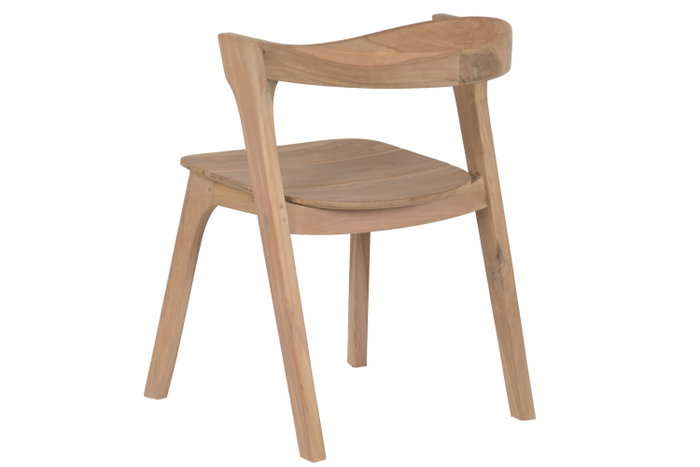 DKD Home Decor Silla de Teca Marrón